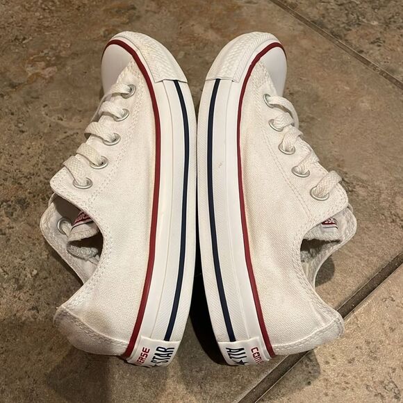 Converse White Chuck Taylor White Ox Low Top Sneakers Unisex M4 W6 EU 36.5 M7652 - Picture 11 of 13